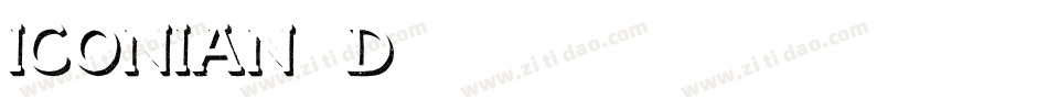 Iconian 3D字体转换
